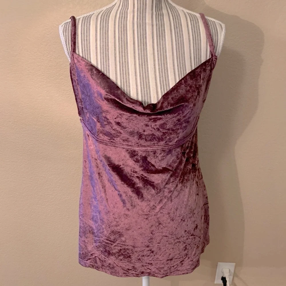 NWT Free People Velvet Tunic Large Fig Jam Intimately Free Pple All Night Cami
